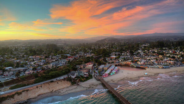 Above Art Print featuring the photograph Can't Beat Capitola by David Levy