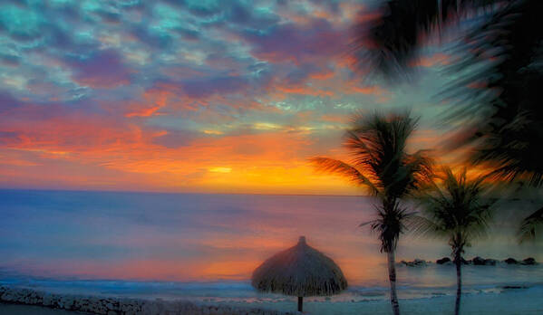 Sunset Art Print featuring the photograph Caribbean Dreams by Stephen Anderson