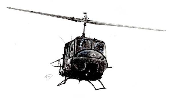 Chopper Art Print featuring the painting Chopper by Joe Dagher