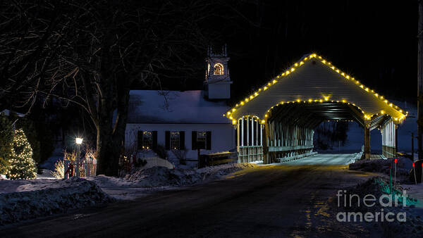 Christmas Art Print featuring the photograph Christmas in Stark New Hampshire by New England Photography