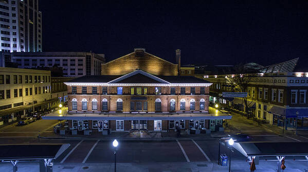Roanoke Art Print featuring the photograph City Market Building by Star City SkyCams