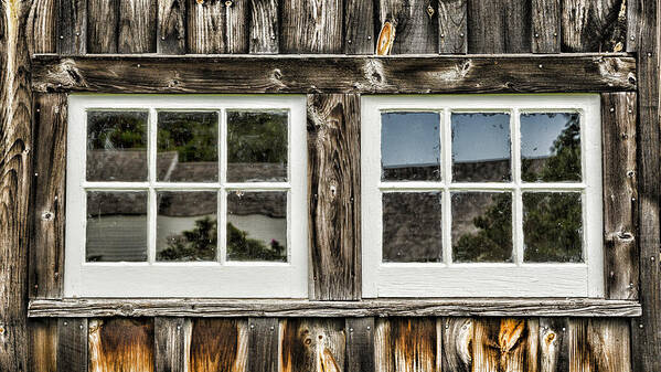 Plymouth Notch Art Print featuring the photograph Coolidge Barn Windows by Stephen Stookey