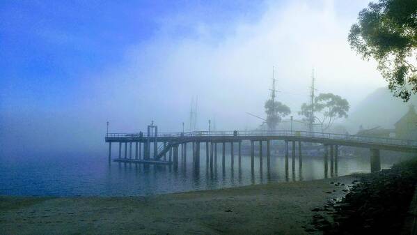 Dana Point Art Print featuring the photograph Dana Point Harbor When The Fog Rolls In by J R Yates