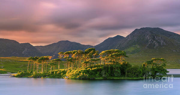 Color Image Art Print featuring the photograph Derryclare Lough - Ireland by Henk Meijer Photography