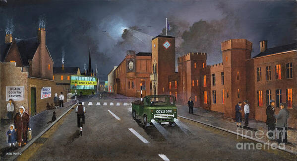 England Art Print featuring the painting Dudley, Capital Of The Black Country - England by Ken Wood