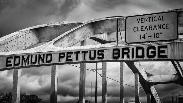 Civil Rights Art Print featuring the photograph Edmund Pettus Bridge - 2 by Stephen Stookey