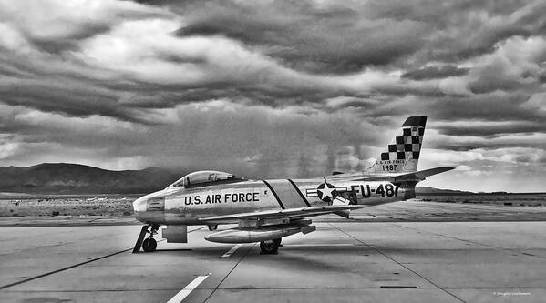 Aviation Art Print featuring the photograph F-86 Sabre by Douglas Castleman
