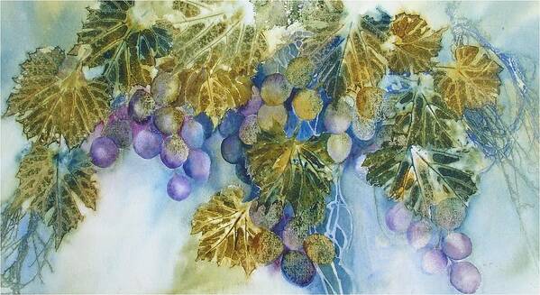 Grapes Art Print featuring the painting Harvest Time by Pamela Lee