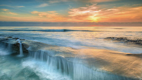 Waterfall Art Print featuring the photograph La Jolla Falls by Joseph Smith