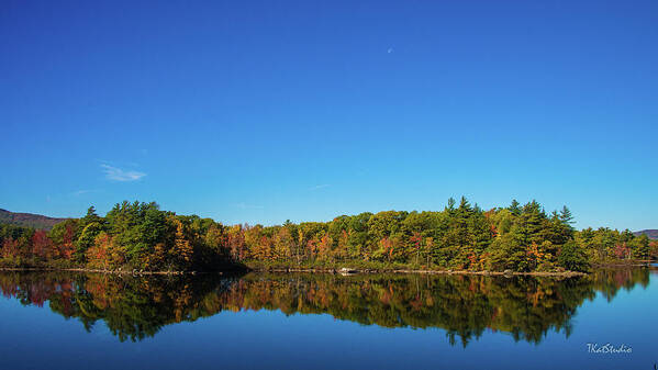 Maine Art Print featuring the photograph Lake Reflections by Tim Kathka