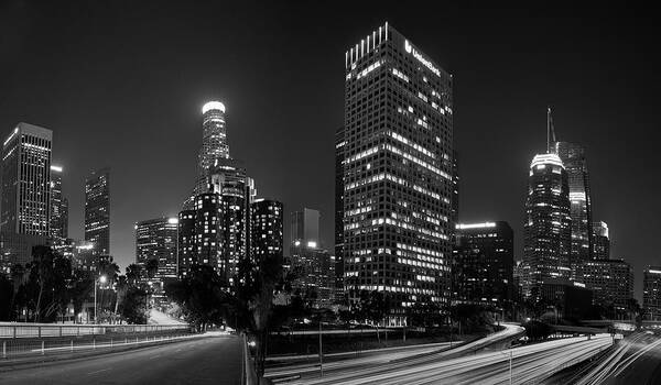 City Art Print featuring the photograph Late Night LA by Paul Riedinger