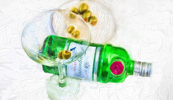 Impasto Art Print featuring the photograph Martini by Pat Cook