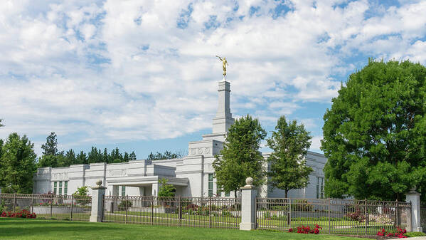 Temple Art Print featuring the photograph Medford Temple by Denise Bird