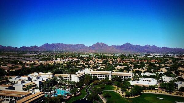 Scottsdale Art Print featuring the photograph Mountain View by Michael Albright
