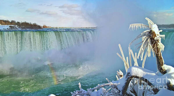 Niagara Falls Art Print featuring the photograph Niagara Falls Winter Landscape by Charline Xia
