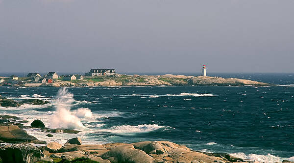 Peggy's Cove Art Print featuring the photograph Peggy's Cove by Lou Novick