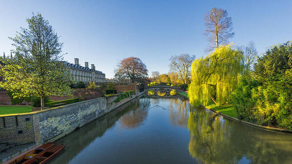 Blue Sky Art Print featuring the photograph River Cam by James Billings