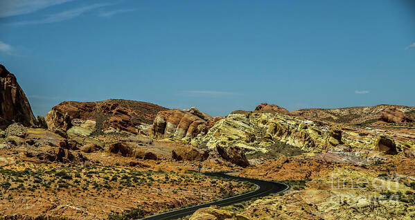 Valley Of Fire Art Print featuring the photograph Road To Valley of Fire by Stephen Whalen