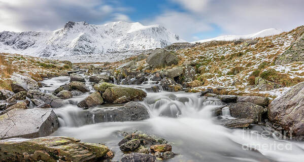 Waterfall Art Print featuring the photograph Snowdonia Mountain River by Adrian Evans