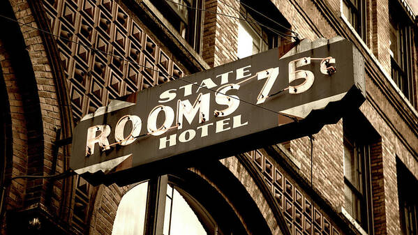 Seattle Art Print featuring the photograph State Hotel - Seattle by Stephen Stookey