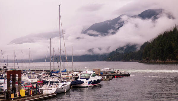 Horseshoe Bay Art Print featuring the photograph Stratus Clouds Over Horseshoe Bay by Leslie Montgomery