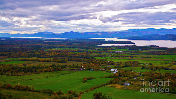 Fall Foliage Art Print featuring the photograph The Champlain Valley by Scenic Vermont Photography