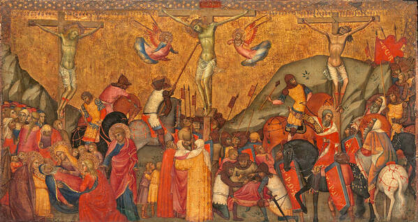 Andrea Di Bartolo Art Print featuring the painting The Crucifixion by Andrea di Bartolo