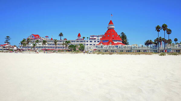 San Diego Art Print featuring the photograph The Del Coronado Hotel San Diego California by Robert Bellomy