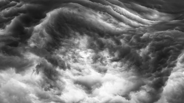Storm Clouds Art Print featuring the photograph The push back by Charles McCleanon