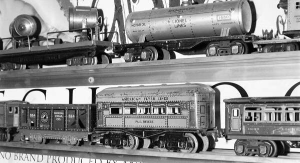 Lionel Art Print featuring the photograph Tin Toy Trains by Carmine Taverna