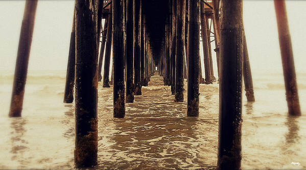 Vanishing Point Art Print featuring the photograph Vanishing Point - Pier by Glenn McCarthy Art and Photography