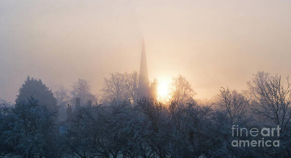 Burford Art Print featuring the photograph Winter Fog Burford by Tim Gainey