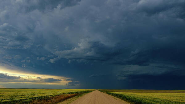 Storm Art Print featuring the photograph Back End of the Storm by Jon Friesen