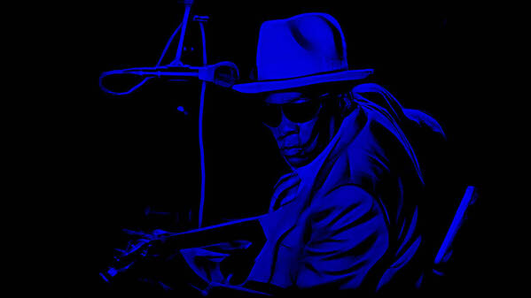 John Lee Hooker Art Print featuring the mixed media John Lee Hooker Collection #1 by Marvin Blaine