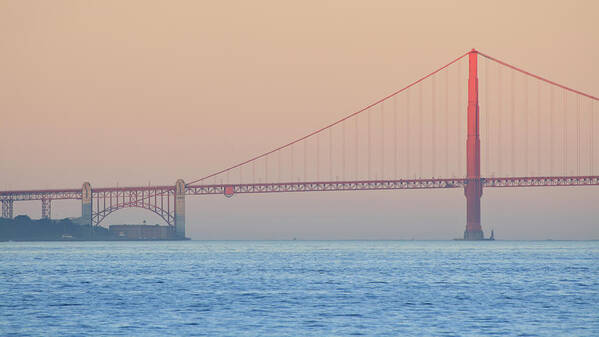 Dawn Art Print featuring the photograph Golden Gate Bridge #3 by S. Greg Panosian