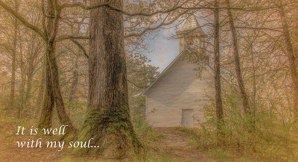 Cades Cove Art Print featuring the photograph All is Well by Marcy Wielfaert