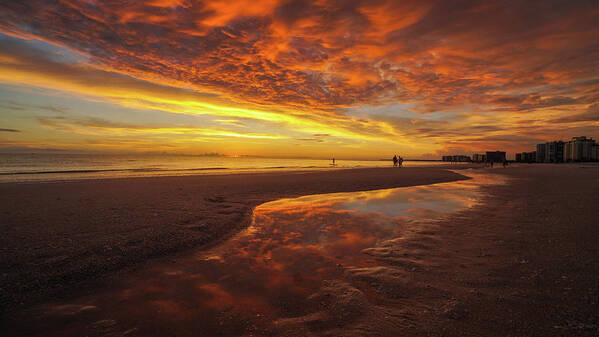 Sunset Art Print featuring the photograph Amazing Sky Marco Sunset by Joey Waves