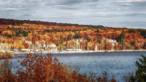 Autumn Art Print featuring the photograph Bayfield in Autumn by Susan Rissi Tregoning