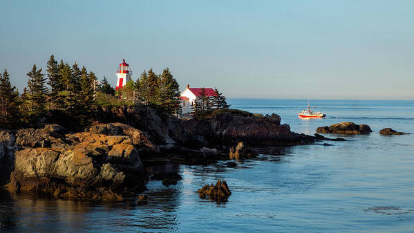 Head Harbour Art Print featuring the photograph East Quoddy Head Lightstation by C Renee Martin