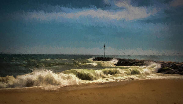 Nautical Art Print featuring the photograph Eastern Jetty by Cathy Kovarik