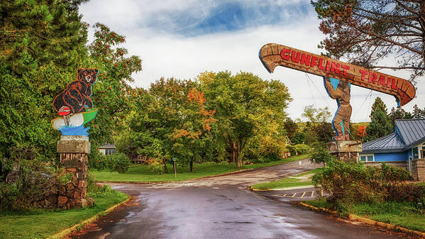 Gunflint Trail Art Print featuring the photograph Historic Gunflint Trail Welcome Signs by Susan Rissi Tregoning