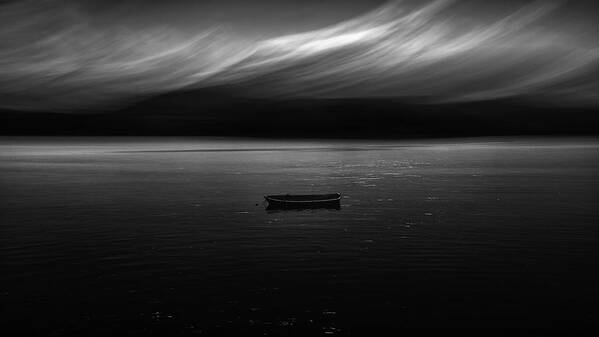 Bw Art Print featuring the photograph Lonely by Marco Antonio Cobo