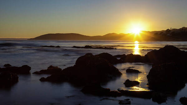 Pismo Sunset Art Print featuring the photograph Pismo Sunset by Chris Moyer