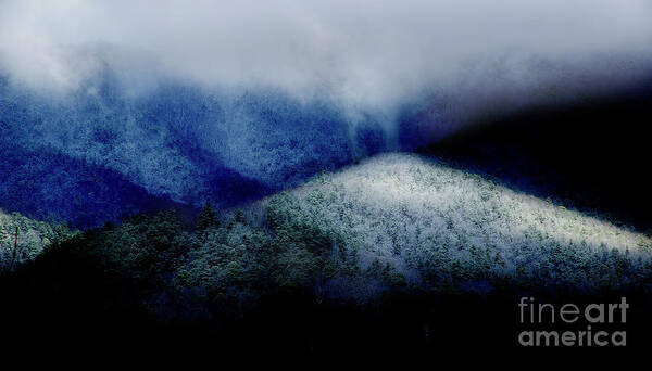 Smoky Mountains Art Print featuring the photograph Smoky Mountain Abstract by Mike Eingle