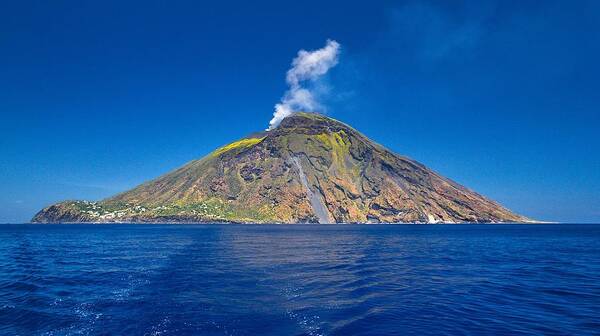 Scenics Art Print featuring the photograph Stromboli Volcanic Island by Photo By Gianni Sarasso