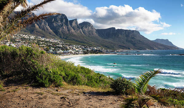 Scenics Art Print featuring the photograph Twelve Apostles Mountains, Cape Town by Nicolamargaret