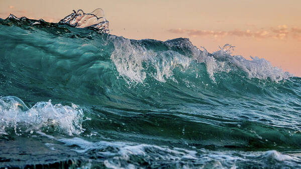 Ocean Art Print featuring the photograph Golden Hour #1 by Stelios Kleanthous