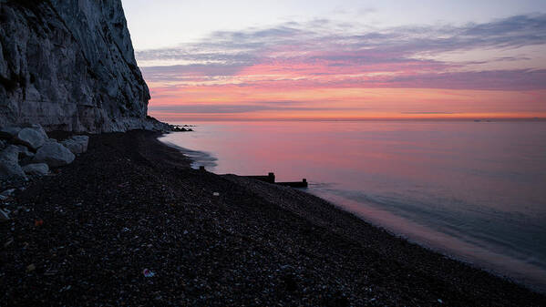 Dover Art Print featuring the photograph Sunrise at the White Cliffs of Dover #22 by Ian Middleton