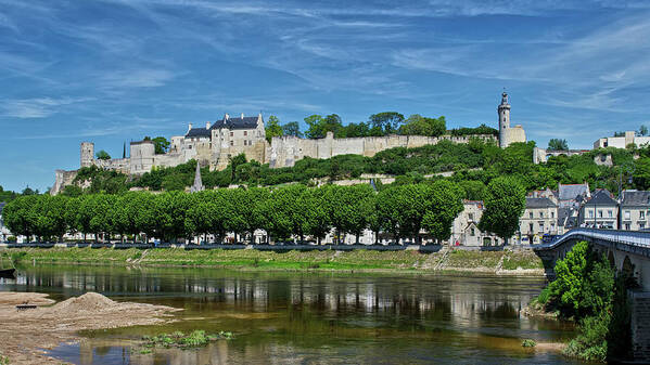 Castle Art Print featuring the photograph Chateau de Chinon in the Loire Valley by Matthew DeGrushe