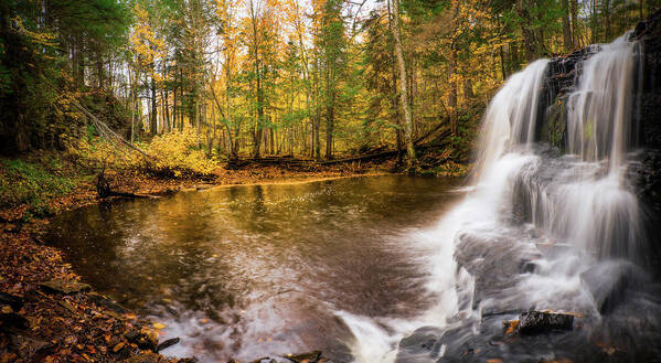 Michigan Art Print featuring the photograph Colors At Rock River Falls by Owen Weber